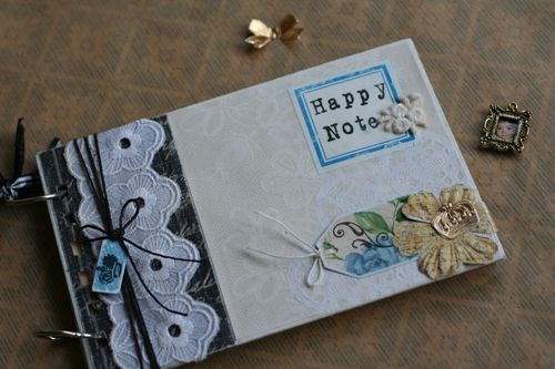 リングカードタイプのMINIBOOK「Happy　Note」